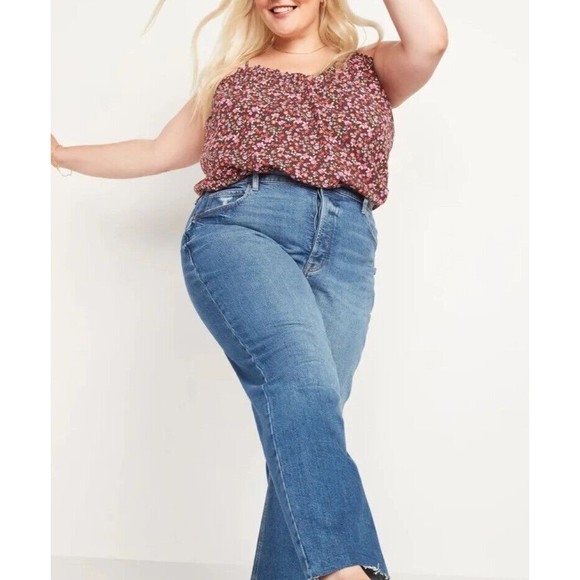 NEW OLD NAVY Women’s Slight V Neck Floral Cami Blouse (Size 4X) - Picture 3 of 9